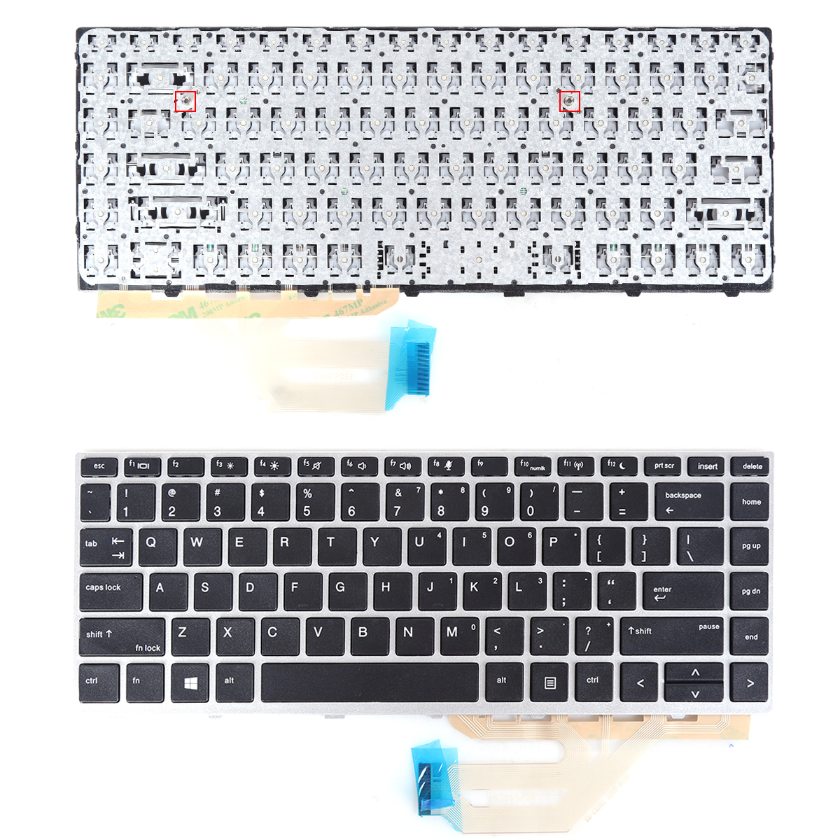 Picture of New Replacement Laptop Keyboard For HP Probook 430 G5 440 G5  Silver FRAME (Without Point stick，Without Foil) win8 US Layout